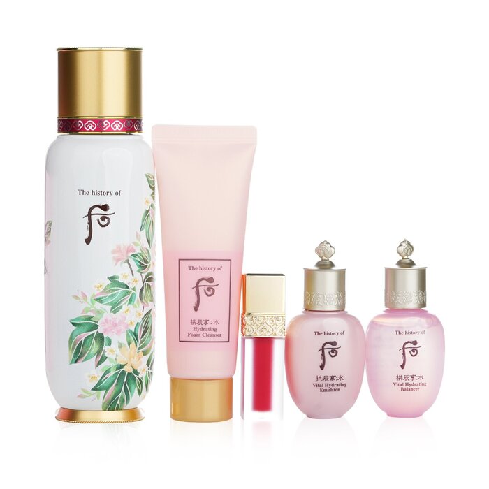 Whoo (The History Of Whoo) Bichup First Moisture Anti-Aging Essence Special Set: Essence 130ml+ Balancer 20ml+ Emulsion 20ml+ Cleanser 40ml+ Lip 2.1g  5pcsProduct Thumbnail