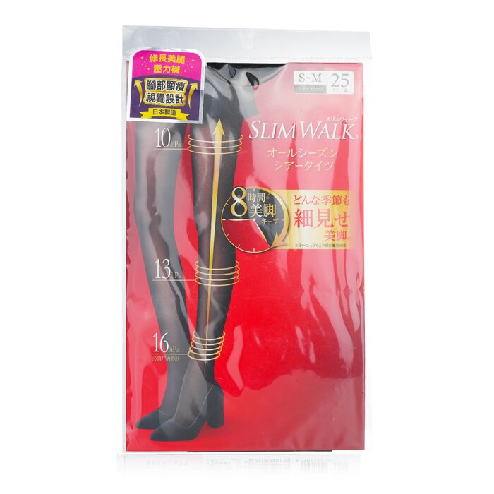SlimWalk Compression Pantyhose With Supporting Function For Pelvis - # Black (Size: S-M)  1pairProduct Thumbnail