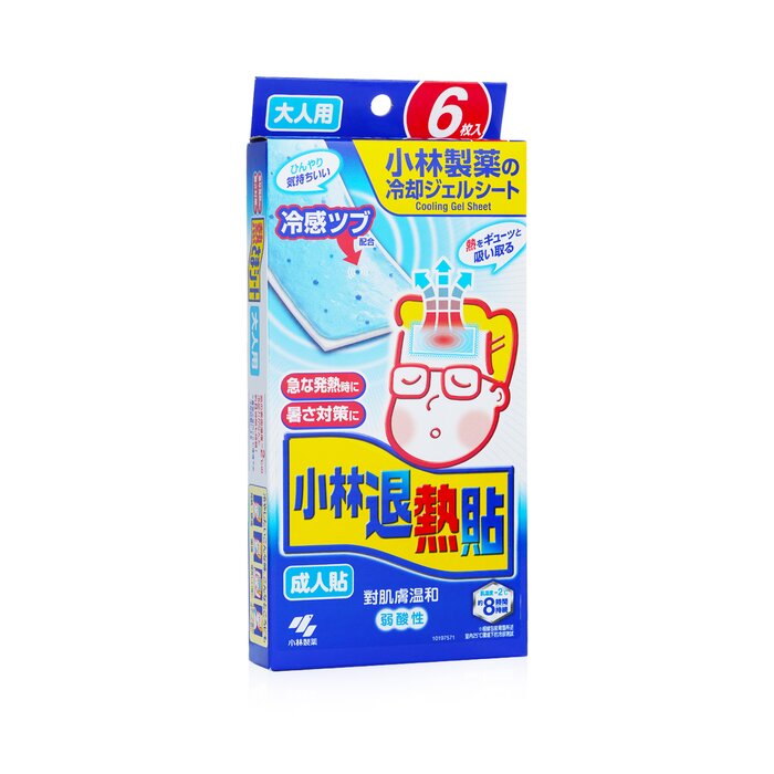 Kobayashi Netsusama Cooling Gel Sheet For Adult 6pcsProduct Thumbnail