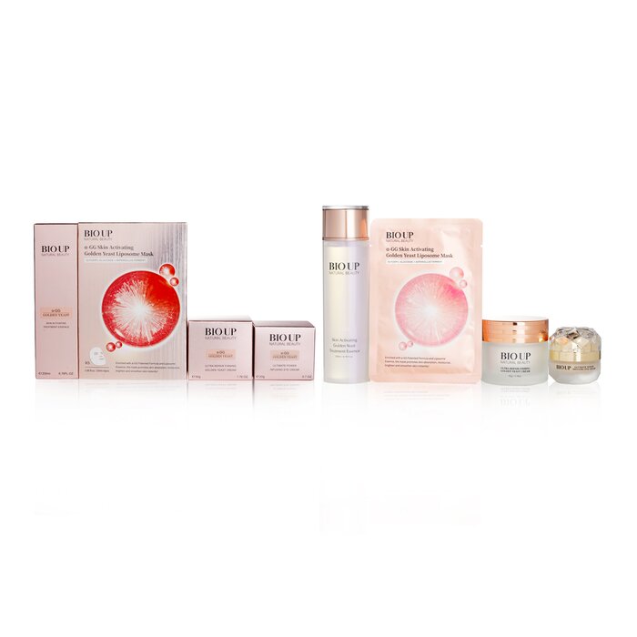 Natural Beauty Bio Up Golden Yeast Radiance Set: Treatment Essence 200ml + Eye Cream 20g + Cream 50g + Mask 5 x 25ml 4pcsProduct Thumbnail