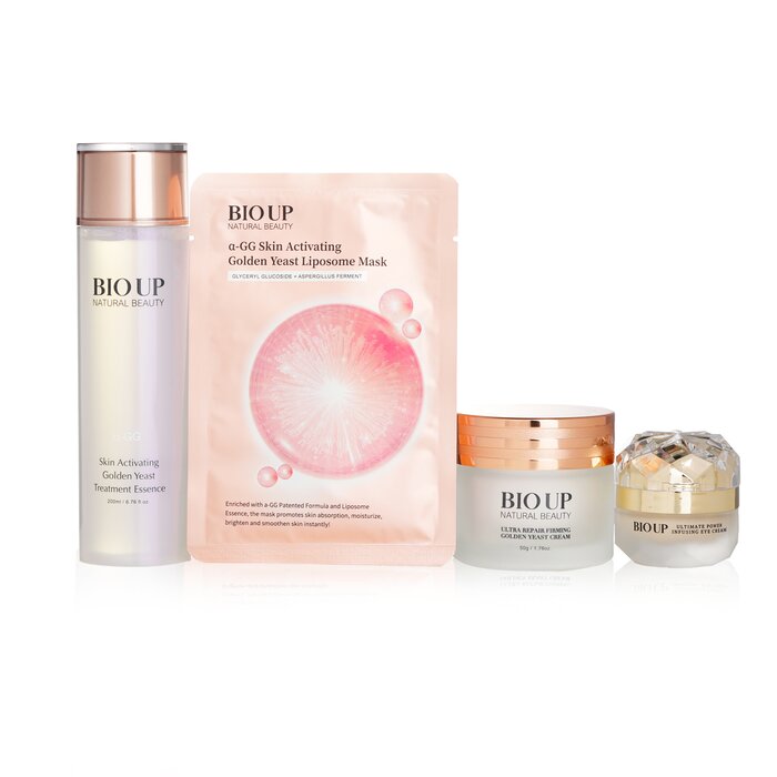 Natural Beauty Bio Up Golden Yeast Radiance Set: Treatment Essence 200ml + Eye Cream 20g + Cream 50g + Mask 5 x 25ml 4pcsProduct Thumbnail