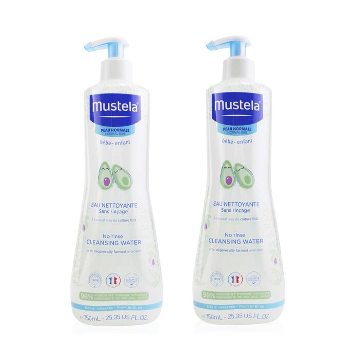 Mustela No Rinse Cleansing Water Duo Set 2x750ml/25.35ozProduct Thumbnail