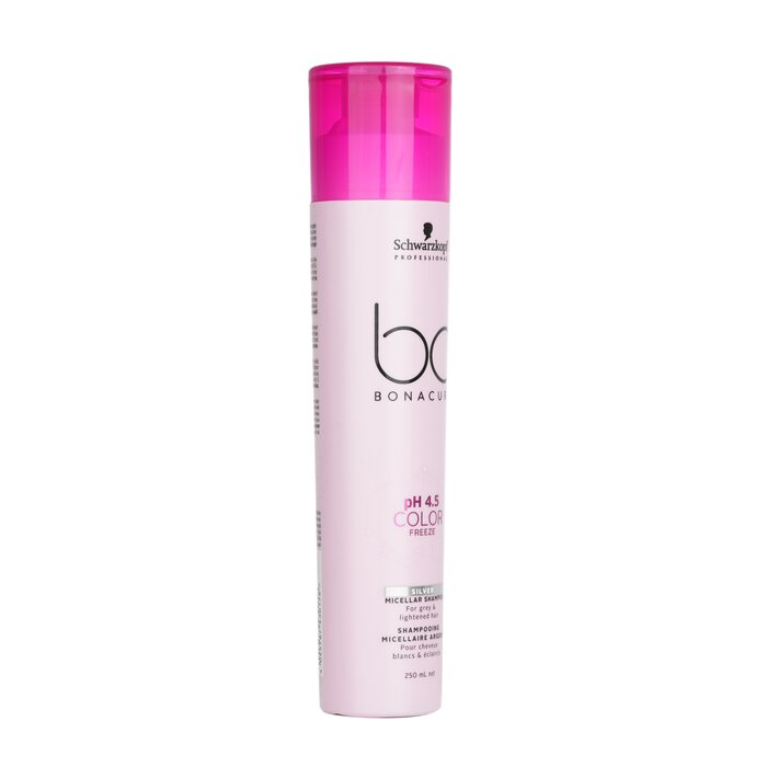 Schwarzkopf BC Bonacure pH 4.5 Color Freeze Silver Micellar Shampoo (For Grey & Lightened Hair) 250ml/8.5ozProduct Thumbnail