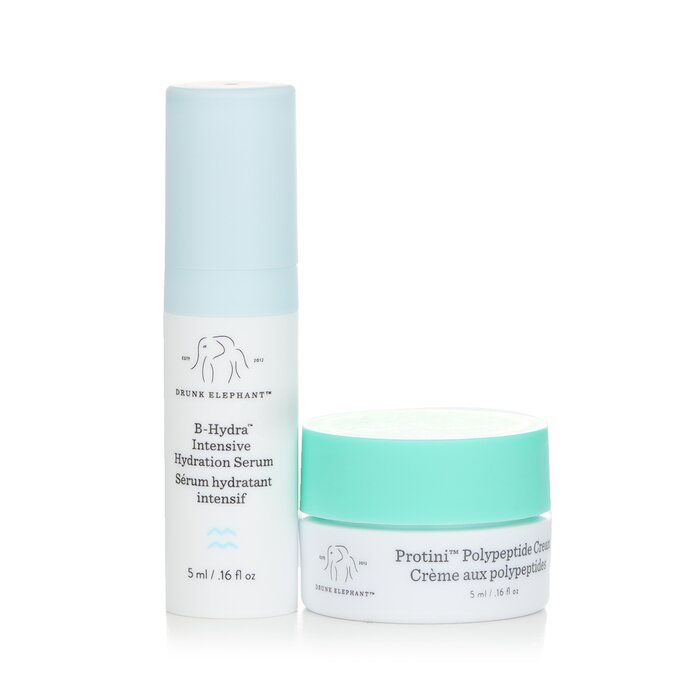Drunk Elephant Drunk Elephant 2pcs Set: B-Hydra Intensive Hydration Serum 5ml + Protini Polypeptide Cream 5ml (Miniature) 2x5ml/0.16ozProduct Thumbnail