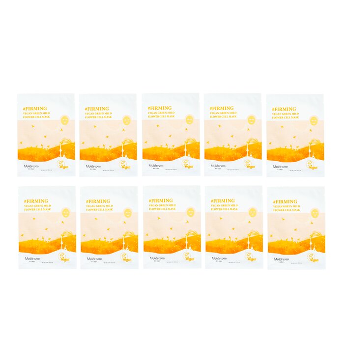Muldream Vegan Green Mild Flower Cell Mask 10pcsProduct Thumbnail
