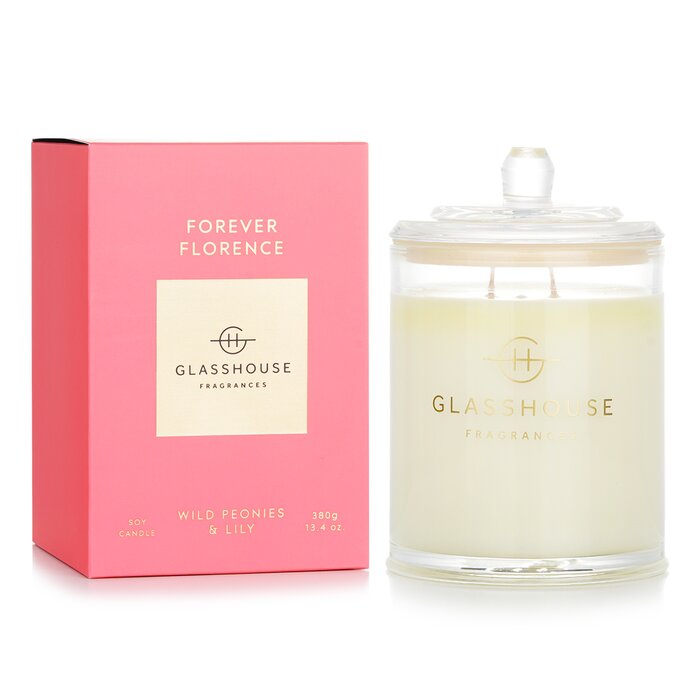 Glasshouse Triple Scented Soy Candle - Forever Florence (Wild Peonies & Lily)  380g/13.4ozProduct Thumbnail