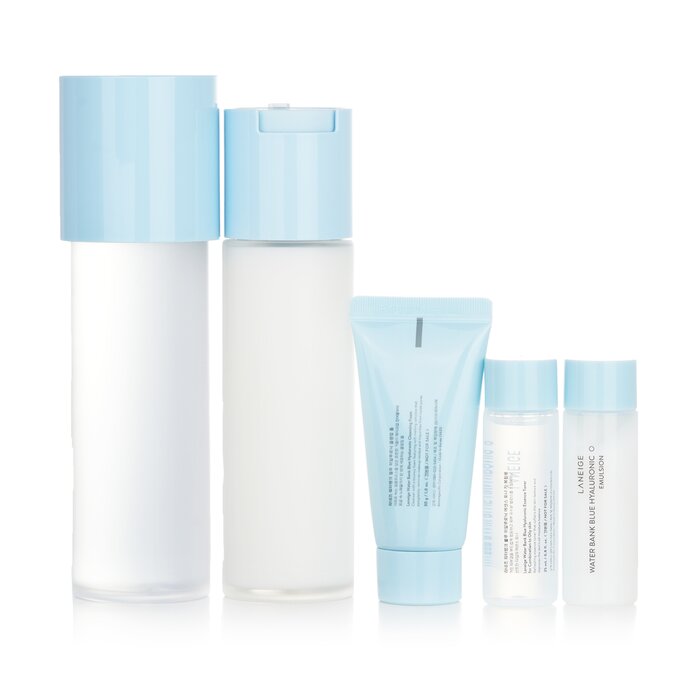 Laneige Water Bank Blue Hyaluronic 2 Step Essential Set (For Combination to Oily Skin)  5pcsProduct Thumbnail