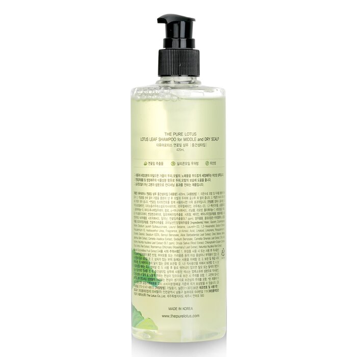 THE PURE LOTUS Lotus Leaf Shampoo - For Middle & Dry Scalp  420mlProduct Thumbnail