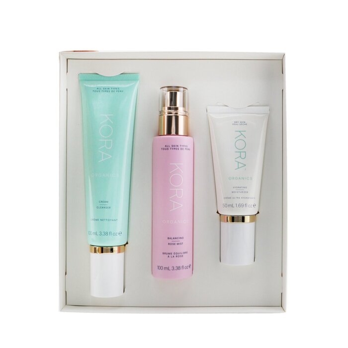 Kora Organics 3 Step System - Dry Skin: Cream Cleanser 100ml + Balancing Rose Mist 100ml + Hydrating Moisturizer 50ml (Exp. Date 2/2023) 3pcsProduct Thumbnail