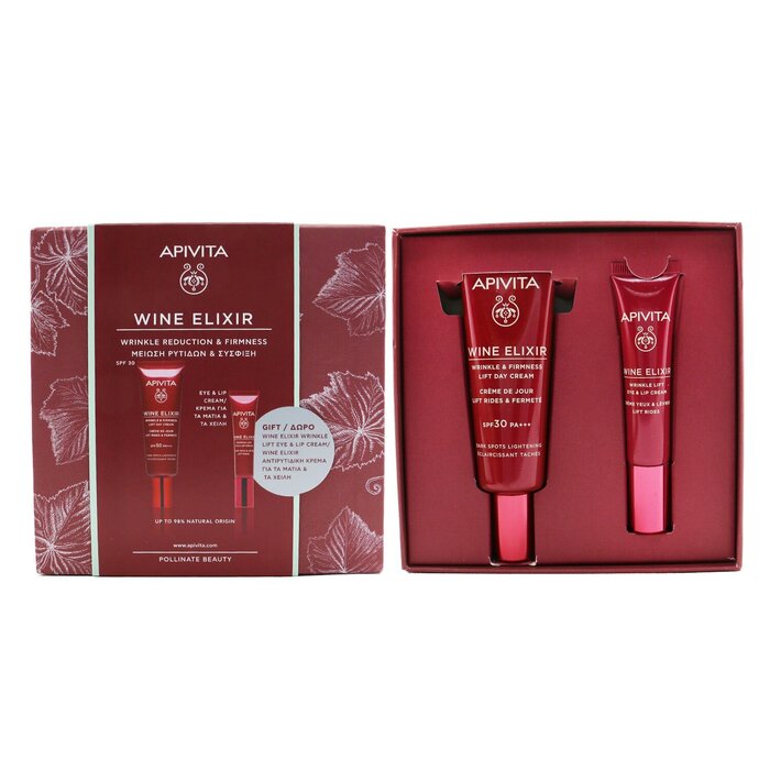 Apivita Wine Elixir Wrinkle Reduction & Firmness Gift Set: Day Cream SPF 30 40ml + Eye & Lip Cream 15ml 2pcsProduct Thumbnail