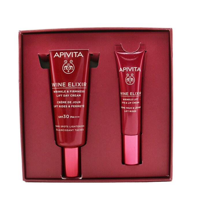 Apivita Wine Elixir Wrinkle Reduction & Firmness Gift Set: Day Cream SPF 30 40ml + Eye & Lip Cream 15ml 2pcsProduct Thumbnail