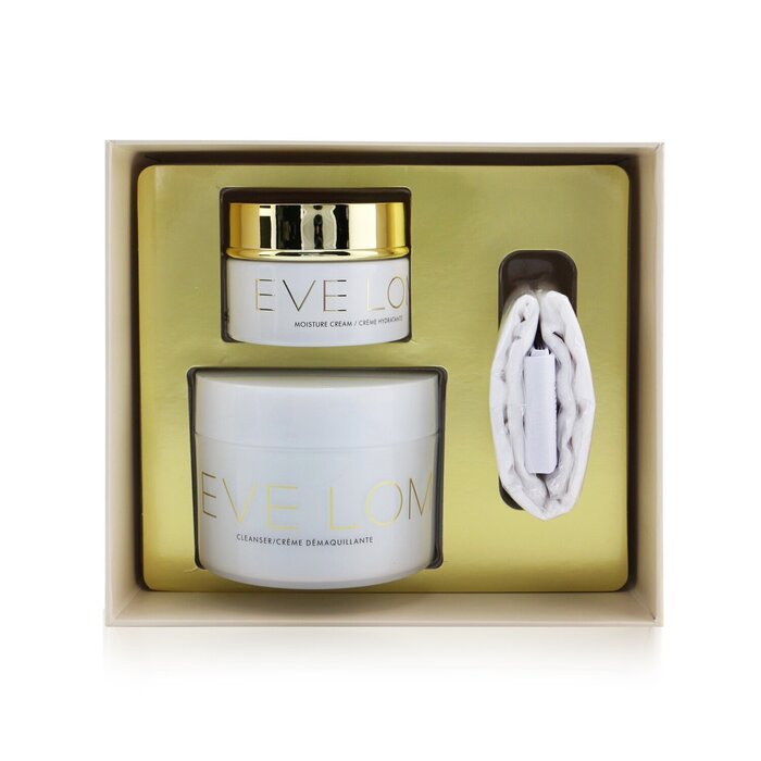 Eve Lom Begin & End Gift Set: Cleanser 200ml/6.8oz + Moisture Cream 50ml/1.6oz + Muslin Cloth 3pcsProduct Thumbnail