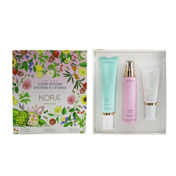 Kora Organics 3 Step System - Dry Skin: Cream Cleanser 100ml + Balancing Rose Mist 100ml + Hydrating Moisturizer 50ml (Exp. Date 06/2023) 3pcsProduct Thumbnail