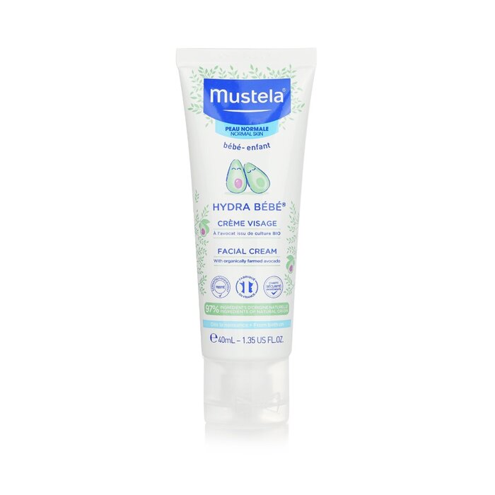 妙思乐 Mustela Hydra Bebe Facial Cream With Organic Avocado - Normal Skin (Exp. Date: 06/2023) 40ml/1.35ozProduct Thumbnail