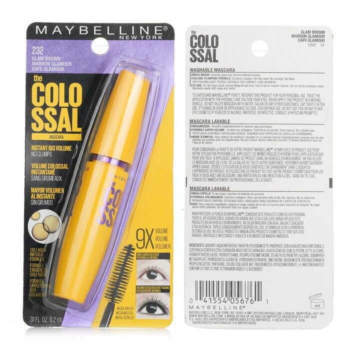 Maybelline The Colossal Washable Mascara 9.2ml/0.31ozProduct Thumbnail