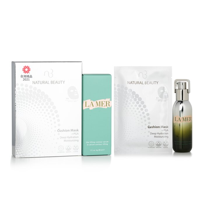 La Mer The Lifting Contour Serum 30ml (Free: Natural Beauty r-PGA Hydration Cushion Mask 6x20ml) 30ml+6x20mlProduct Thumbnail