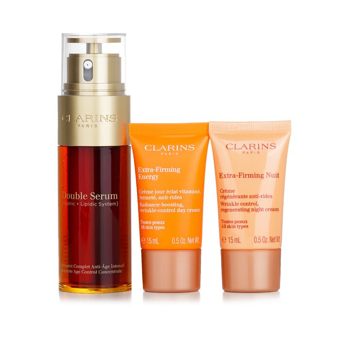 Clarins Kolekcja Double Serum & Extra-Firming 3pcs+1bagProduct Thumbnail