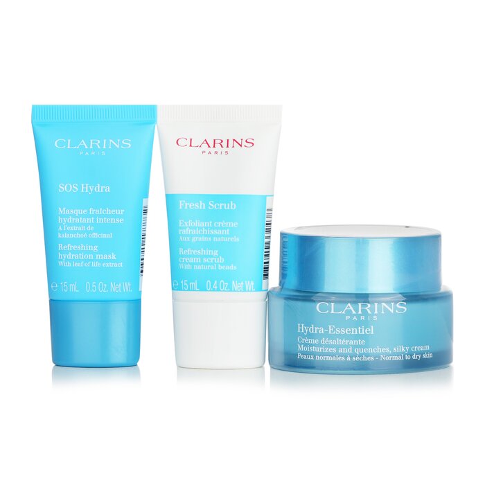 Clarins Hydra-Essentials Collection 3pcs+1bagProduct Thumbnail
