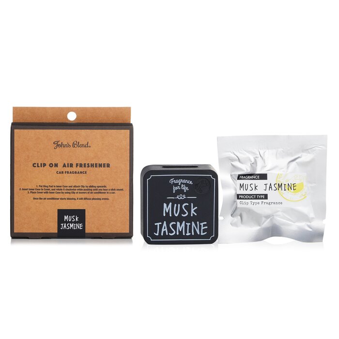 John's Blend Clip On Air Freshener Car Fragrance - Musk Jasmine 1pcProduct Thumbnail
