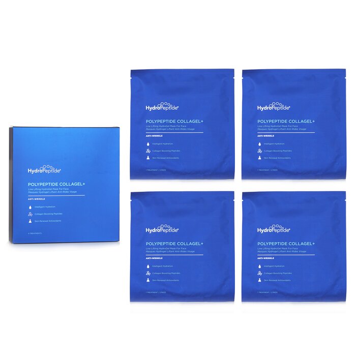 HydroPeptide PolyPeptide Collagel+ Line Lifting Hydrogel Mask For Face Anti Wrinkle 4 TreatmentsProduct Thumbnail