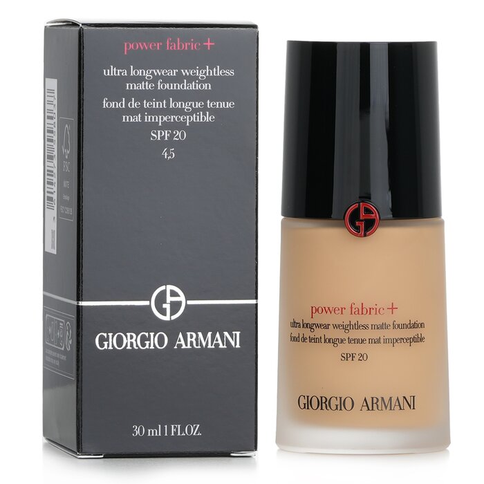 Giorgio Armani Power Fabric+ Ultra Longwear Weightless Matte Foundation SPF 20 30ml/1ozProduct Thumbnail