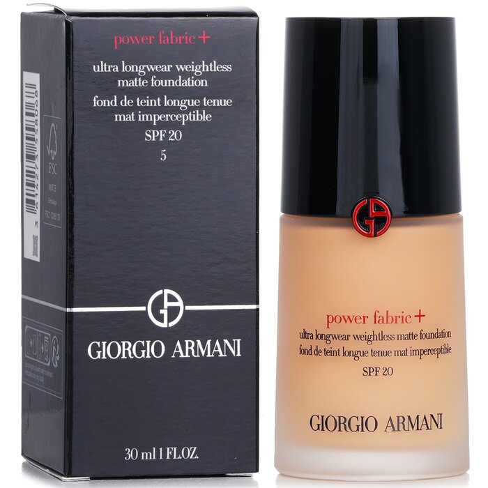 Giorgio Armani Power Fabric+ Ultra Longwear Weightless Matte Foundation SPF 20 30ml/1ozProduct Thumbnail