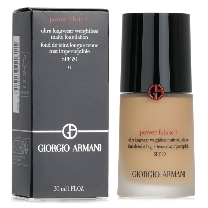 Giorgio Armani Power Fabric+ Ultra Longwear Weightless Matte Foundation SPF 20 30ml/1ozProduct Thumbnail