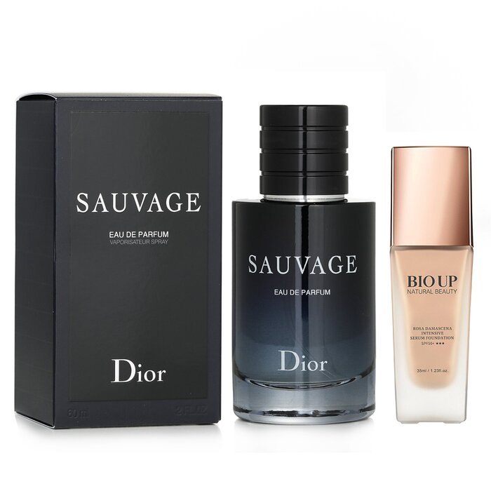Christian Dior Christian Dior Sauvage EDP Spray 60ml + Natural Beauty BIO UP Serum Foundation SPF50 35ml 2pcsProduct Thumbnail