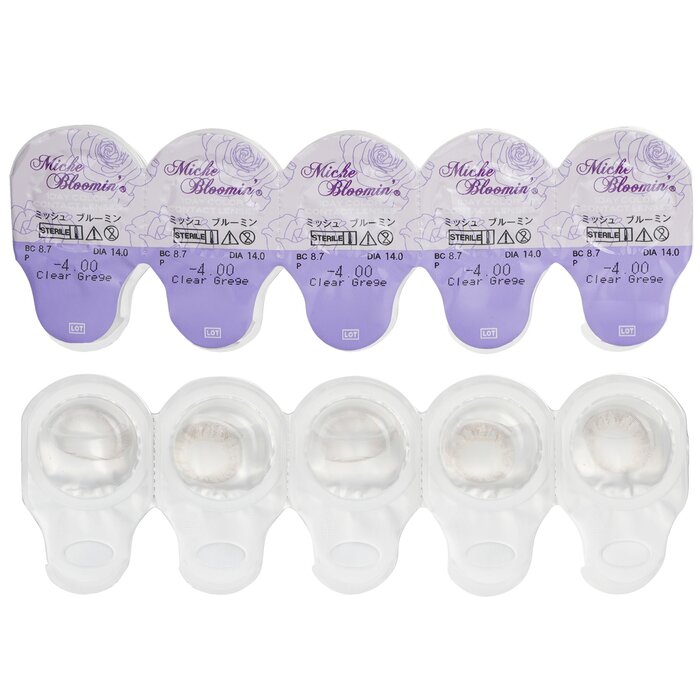 Miche Bloomin' Quarter Veil 1 Day Color Contact Lenses (107 Clear Grege) 10pcsProduct Thumbnail