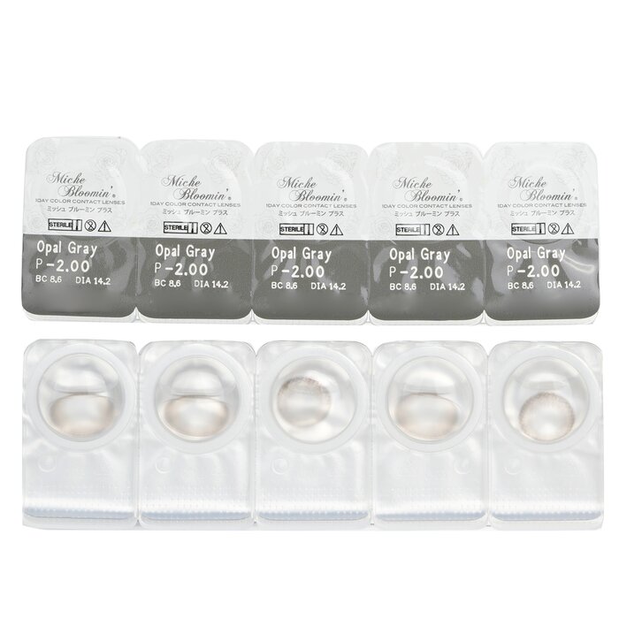 Miche Bloomin' Iris Glow 1 Day Color Contact Lenses (506 Opal Gray) 10pcsProduct Thumbnail