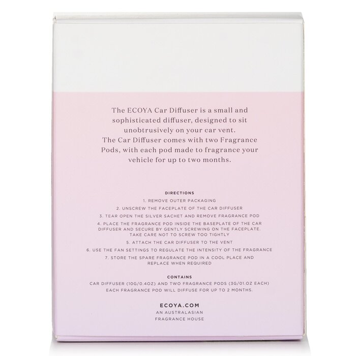 Ecoya Car Diffuser - Sweet Pea & Jasmine 1pcProduct Thumbnail