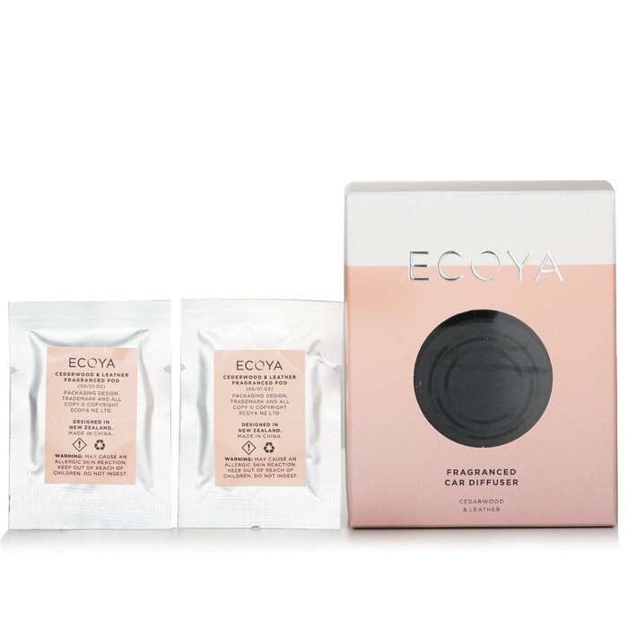 Ecoya Car Diffuser - Cedarwood & Leather 1pcProduct Thumbnail