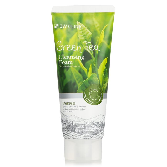 3W Clinic Cleansing Foam - Green Tea 100ml/3.38ozProduct Thumbnail