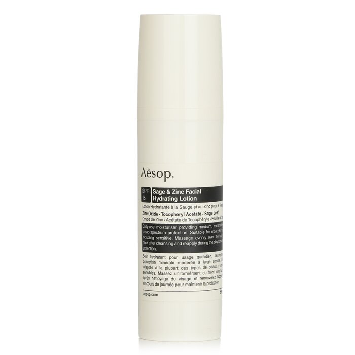 Aesop Sage & Zinc Facial Hydrating Lotion SPF15 50mlProduct Thumbnail