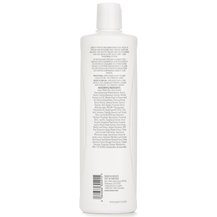 Nioxin Density System 1 Scalp Therapy Conditioner (Natural Hair, Light Thinning) 500ml/16.9ozProduct Thumbnail