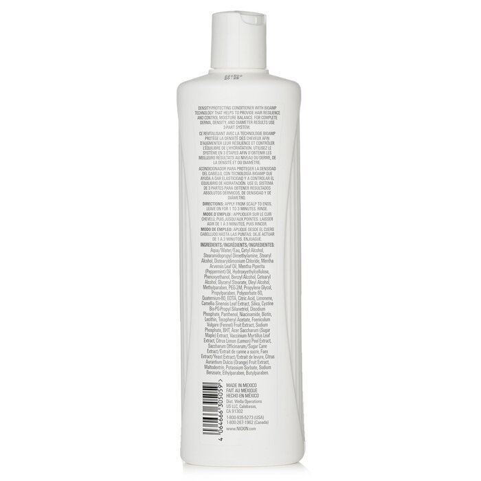 Nioxin Density System 3 Scalp Therapy Conditioner (Colored Hair, Light Thinning, Color Safe) 500ml/16.9ozProduct Thumbnail