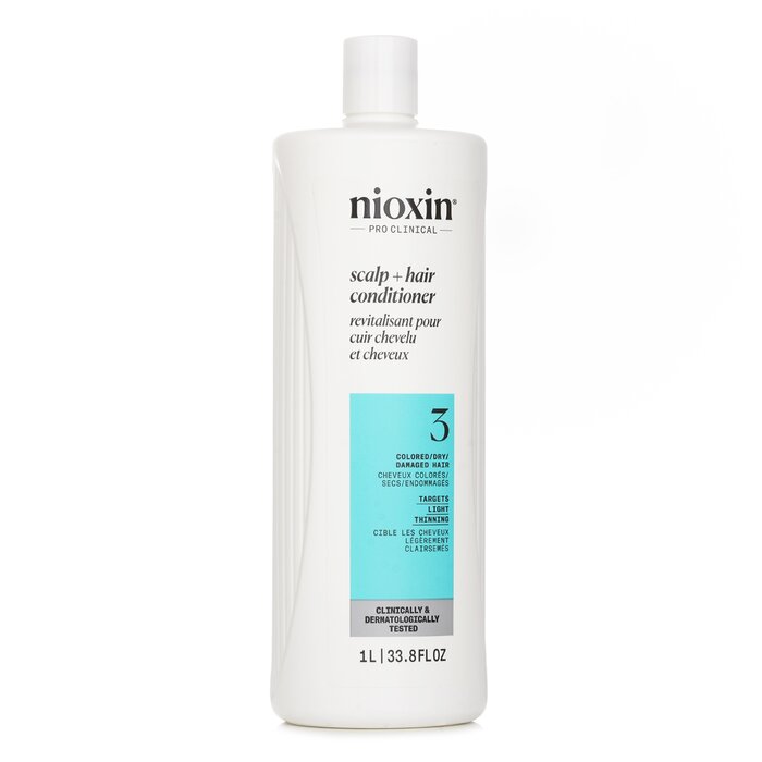 Nioxin Density System 3 Scalp Therapy Conditioner (Colored Hair, Light Thinning, Color Safe) (Packaging Random Pick) 1000ml/33.8ozProduct Thumbnail