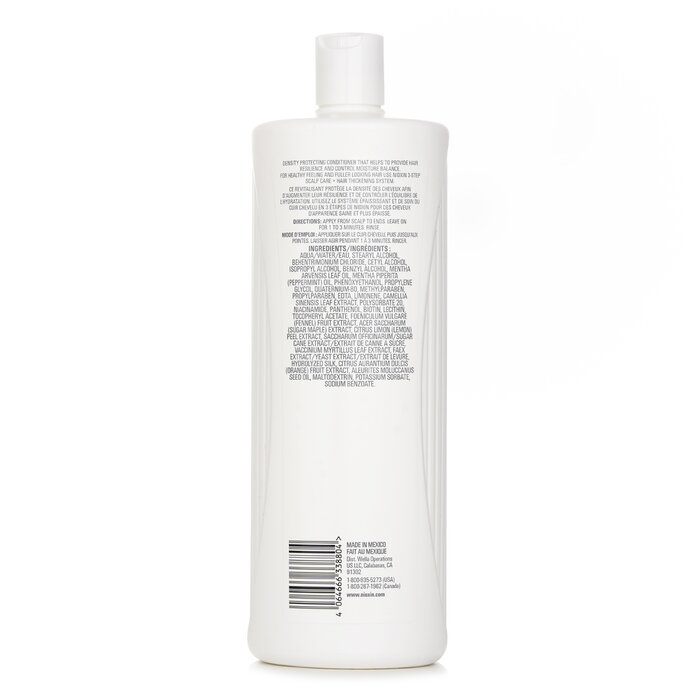 Nioxin Density System 3 Scalp Therapy Conditioner (Colored Hair, Light Thinning, Color Safe) (Packaging Random Pick) 1000ml/33.8ozProduct Thumbnail