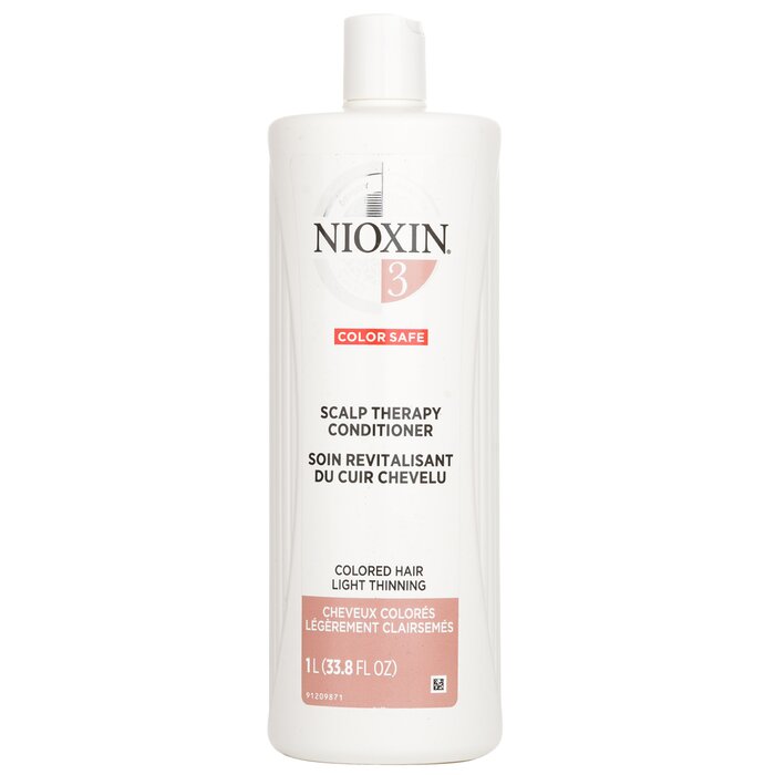 Nioxin Density System 3 Scalp Therapy Conditioner (Colored Hair, Light Thinning, Color Safe) (Packaging Random Pick) 1000ml/33.8ozProduct Thumbnail