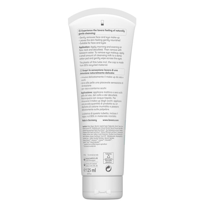 Lavera Basis Sensitiv Cleansing Milk - Organic Aloe Vera & Organic Shea Butter (For Dry & Sensitive Skin)  125ml/4ozProduct Thumbnail
