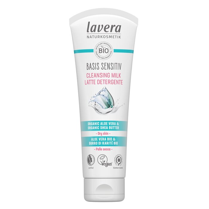 Lavera Basis Sensitiv Cleansing Milk - Organic Aloe Vera & Organic Shea Butter (For Dry & Sensitive Skin)  125ml/4ozProduct Thumbnail