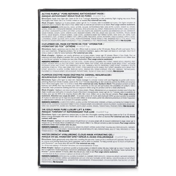 Peter Thomas Roth Masking Minis Set: Antioxidant Mask+De-Tox Hydrator+Enzymatic Dermal Resurfacer+Pure Luxury Lift & Firm+Hydrating Gel 5pcsProduct Thumbnail