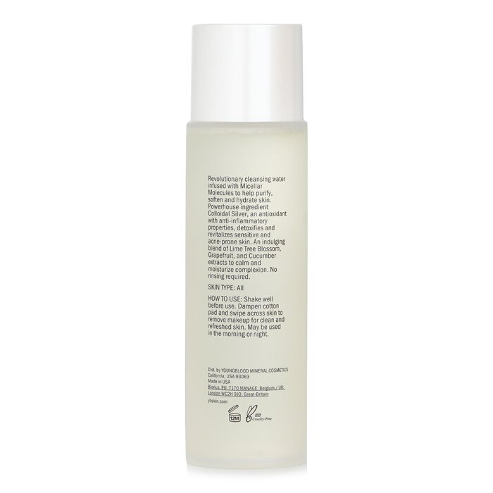 Youngblood Micellar Water with Colloidal Silver 222.75ml/7.53ozProduct Thumbnail
