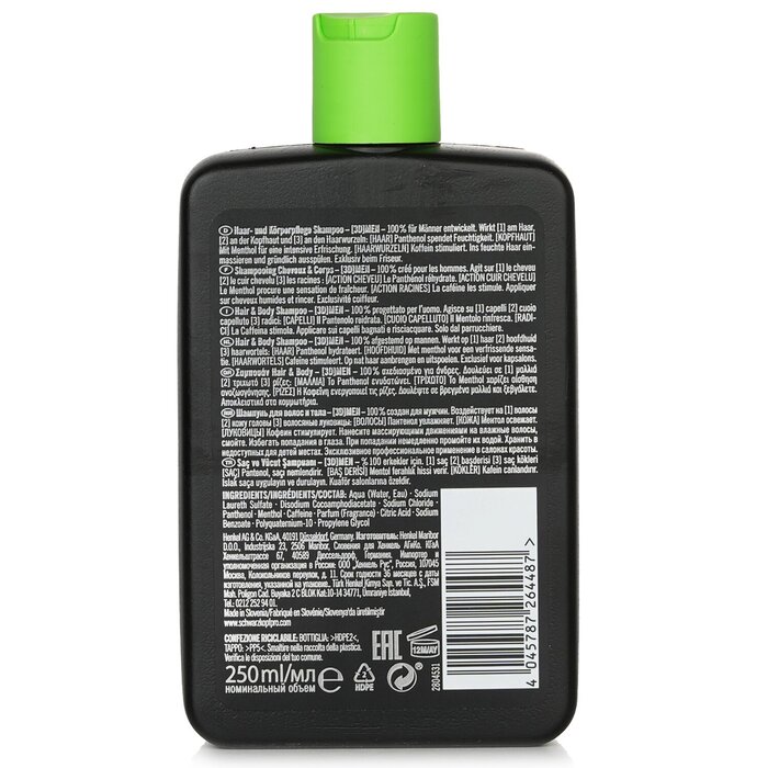 Schwarzkopf [3D] Men Hair & Body Shampoo 250ml/8.4ozProduct Thumbnail