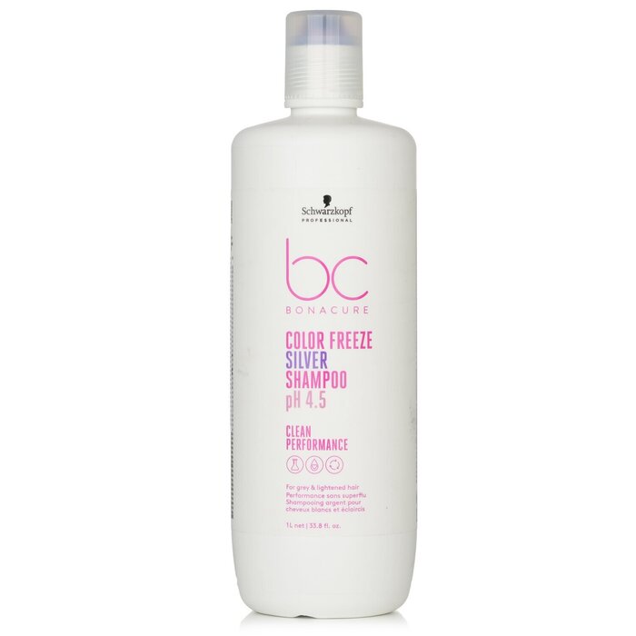Schwarzkopf BC Bonacure pH 4.5 Color Freeze Silver Shampoo (For Grey & Lightened Hair) 1000ml/33.8ozProduct Thumbnail