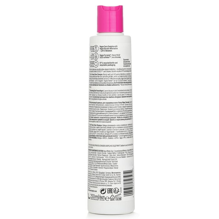 Schwarzkopf BC Bonacure pH 4.5 Color Freeze Silver Shampoo (For Grey & Lightened Hair) 250ml/8.4ozProduct Thumbnail