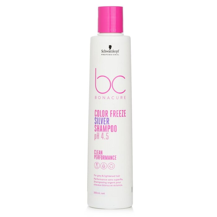 Schwarzkopf BC Bonacure pH 4.5 Color Freeze Silver Shampoo (For Grey & Lightened Hair) 250ml/8.4ozProduct Thumbnail