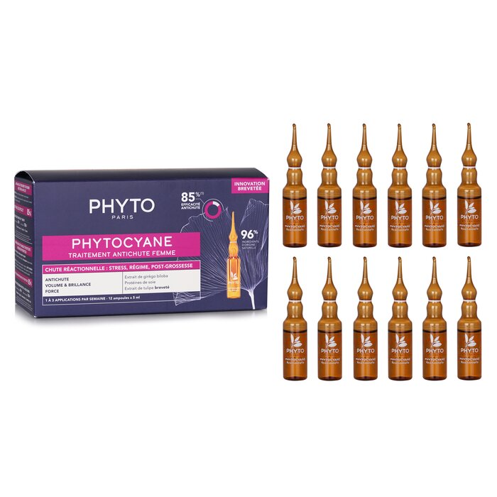 Phyto PhytoCyane Anti-Hair Loss Reactional Treatment (For Woman) 12x5ml/0.16ozProduct Thumbnail