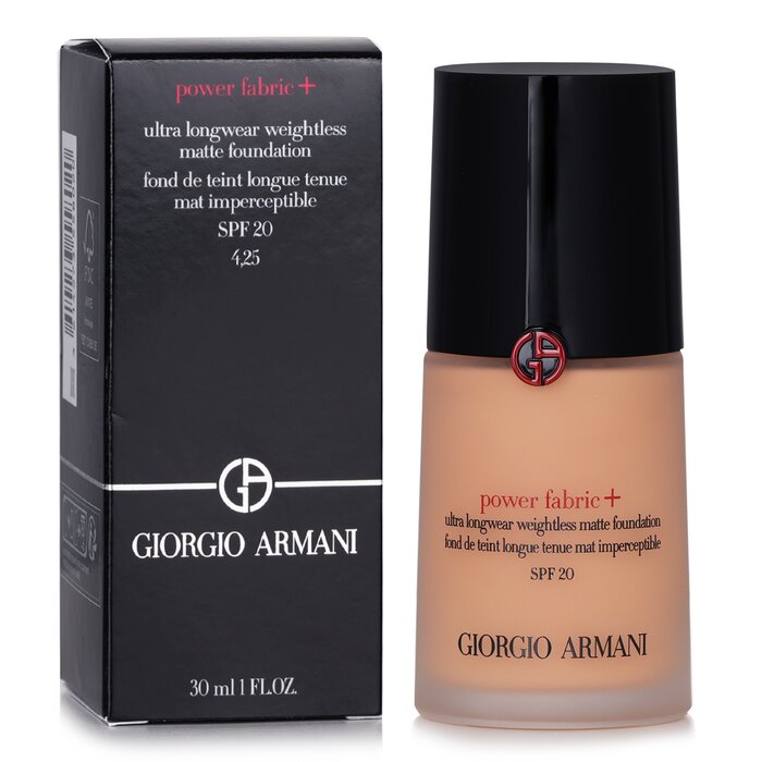 Giorgio Armani Power Fabric+ Ultra Longwear Weightless Matte Foundation SPF 20 30ml/1ozProduct Thumbnail
