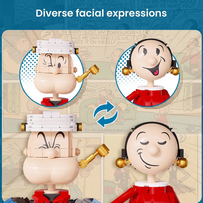 Pantasy POPEYE·WITH OLIVER Building Bricks Set 29*36*33cmProduct Thumbnail